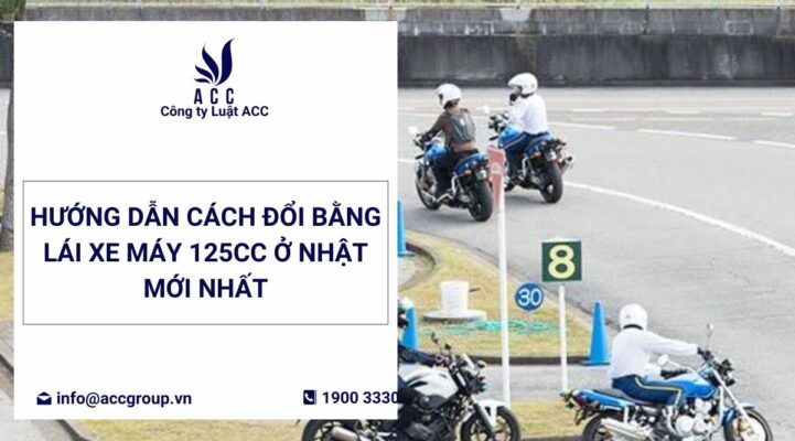 cách đổi bằng lái xe máy 125cc ở nhật