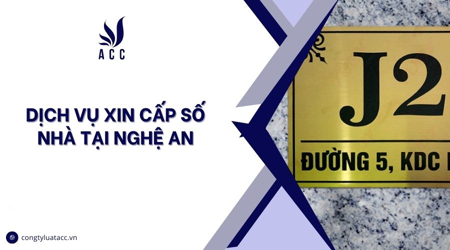 Dịch vụ xin cấp số nhà tại Nghệ An