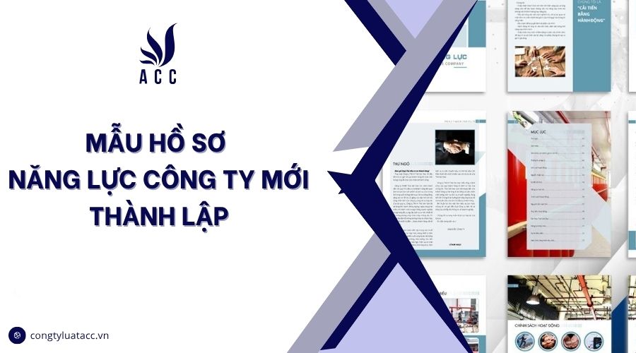 Mẫu hồ sơ năng lực công ty mới thành lập
