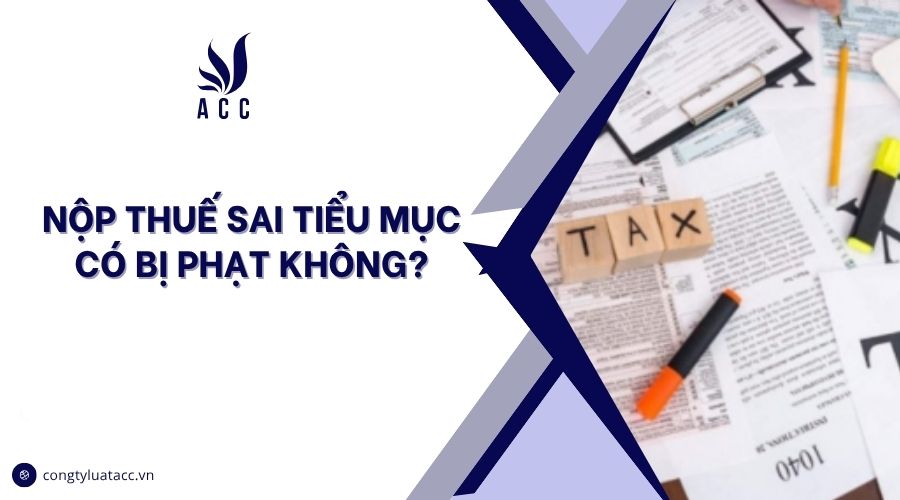 Nộp thuế sai tiểu mục có bị phạt không?