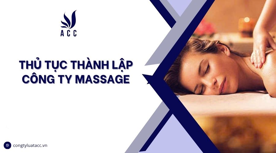 Thủ tục thành lập công ty massage