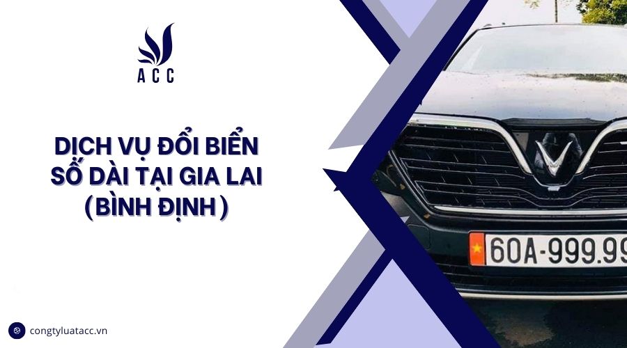 Dịch vụ đổi biển số dài tại Gia Lai (Bình Định)