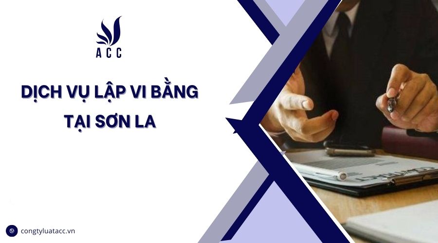 Dịch vụ lập vi bằng tại Sơn La