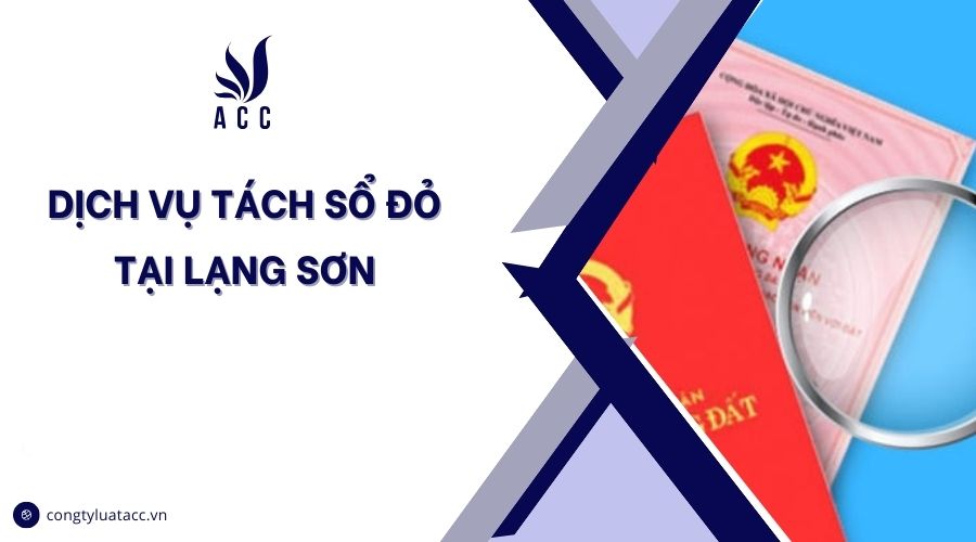 Dịch vụ tách sổ đỏ tại Lạng Sơn