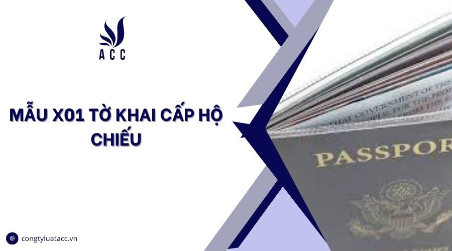 Mẫu x01 tờ khai cấp hộ chiếu