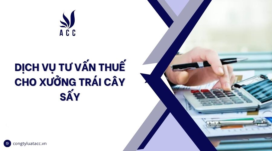 Dịch vụ tư vấn thuế cho xưởng trái cây sấy