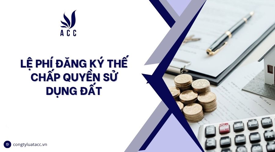 Lệ phí đăng ký thế chấp quyền sử dụng đất