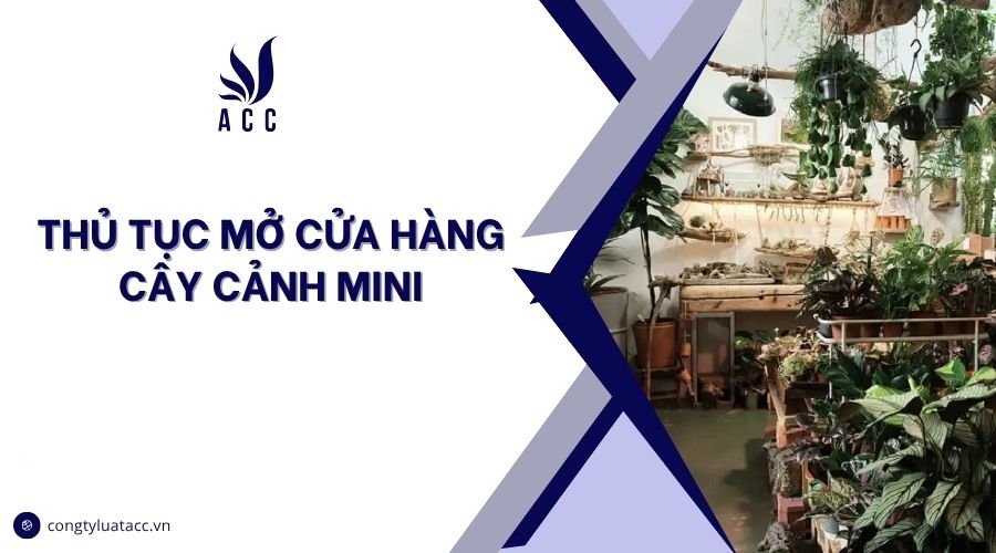 Thủ tục mở cửa hàng cây cảnh mini