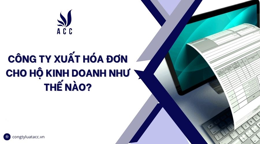 Công ty xuất hóa đơn cho hộ kinh doanh như thế nào?