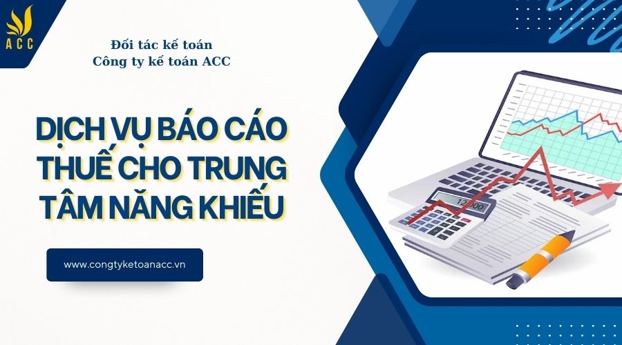 Dịch vụ báo cáo thuế cho trung tâm năng khiếu
