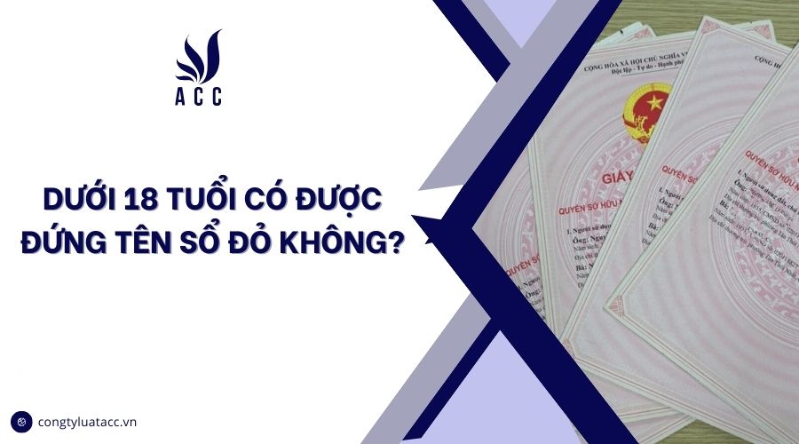Dưới 18 tuổi có được đứng tên sổ đỏ không?