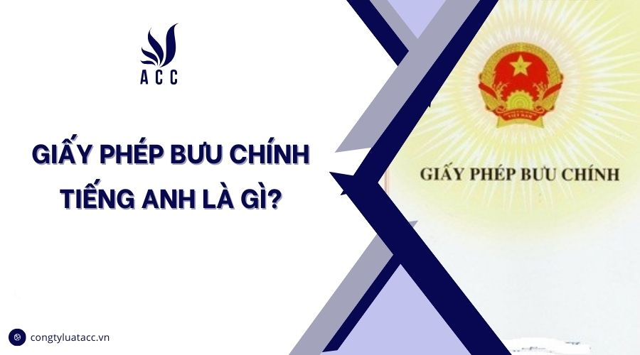 Giấy phép bưu chính tiếng anh là gì?