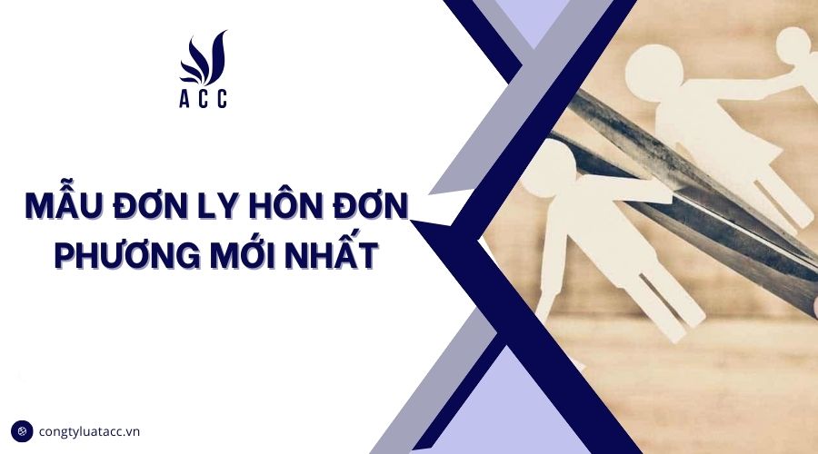 Mẫu đơn ly hôn mới nhất