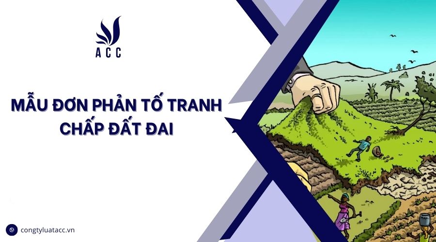 Mẫu đơn phản tố tranh chấp đất đai
