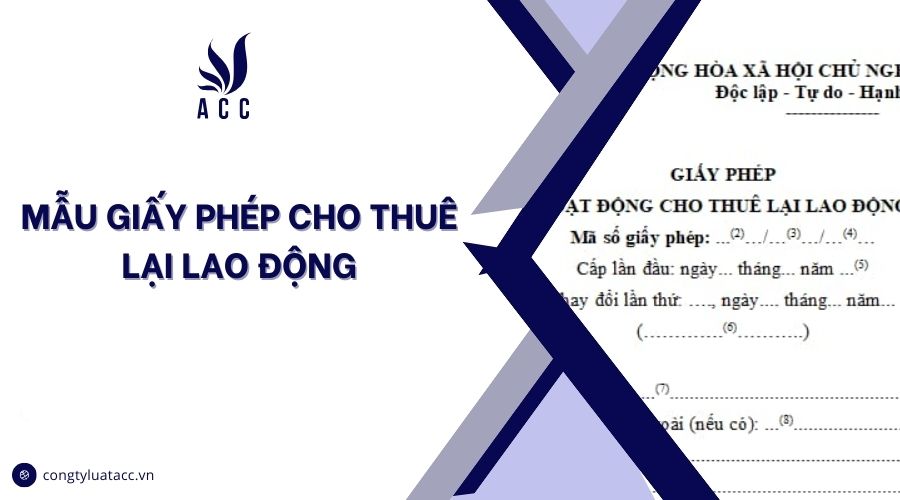 Mẫu giấy phép cho thuê lại lao động