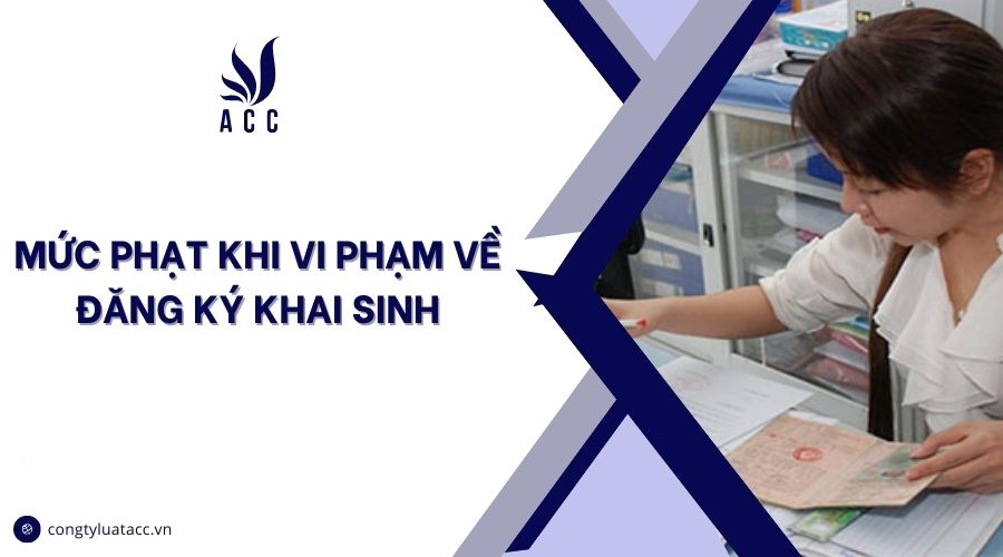 Mức phạt khi vi phạm về đăng ký khai sinh