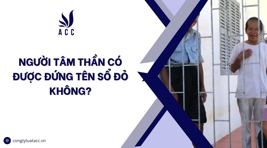 Người tâm thần có được đứng tên sổ đỏ không?