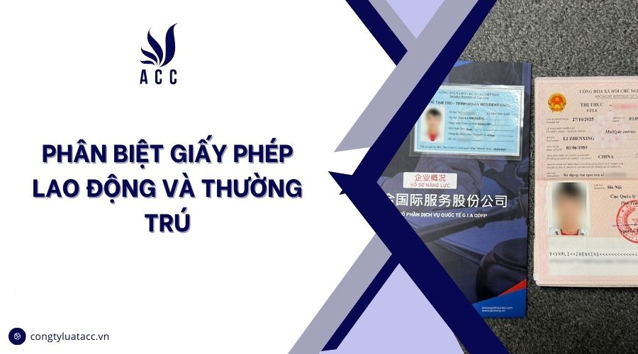 Phân biệt giấy phép lao động và thường trú