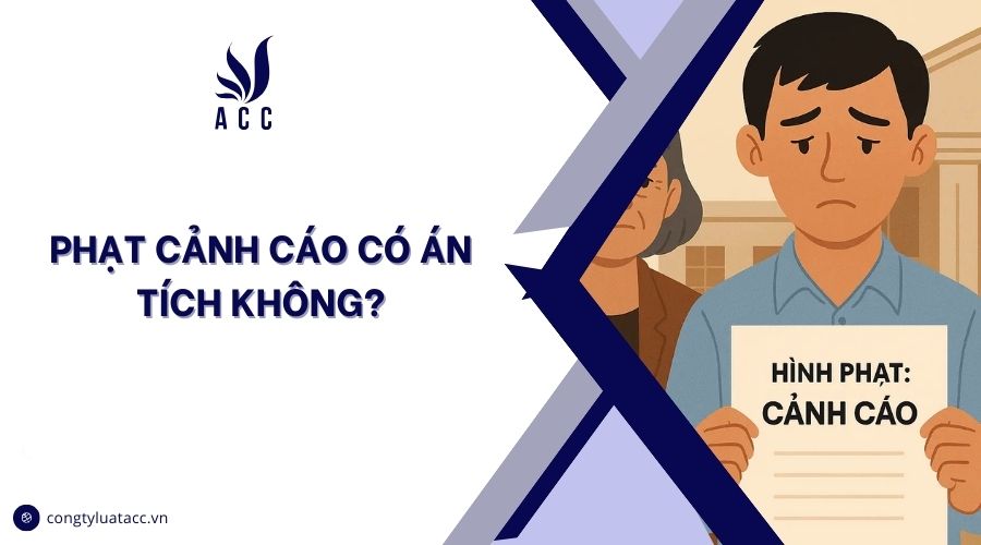 Phạt cảnh cáo có án tích không?