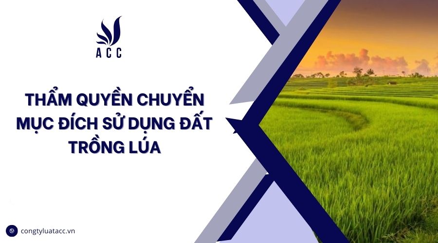 Thẩm quyền chuyển mục đích sử dụng đất trồng lúa