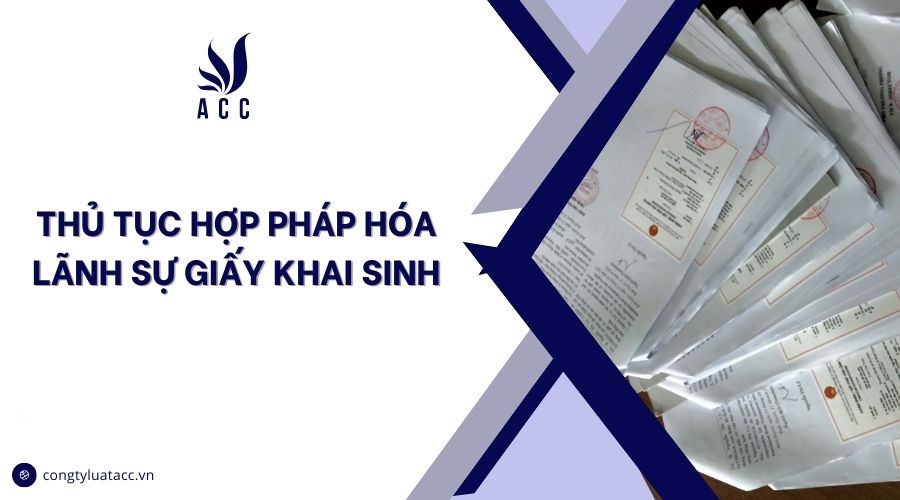 Thủ tục hợp pháp hóa lãnh sự giấy khai sinh