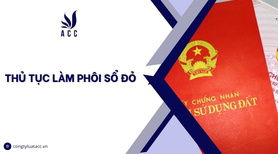 Thủ tục làm phôi sổ đỏ