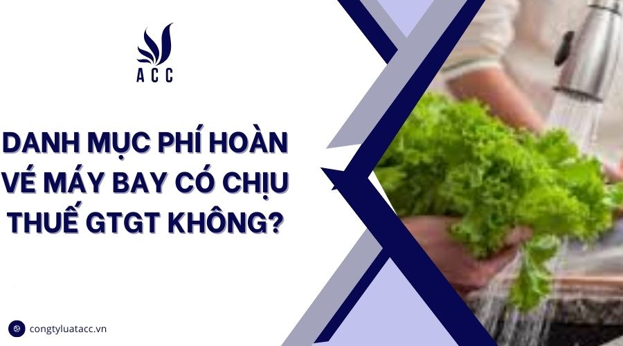 Danh mục  phí hoàn vé máy bay có chịu thuế GTGT không?