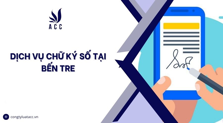Dịch vụ chữ ký số tại Bến Tre