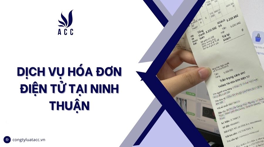 Dịch vụ hóa đơn điện tử tại Ninh Thuận