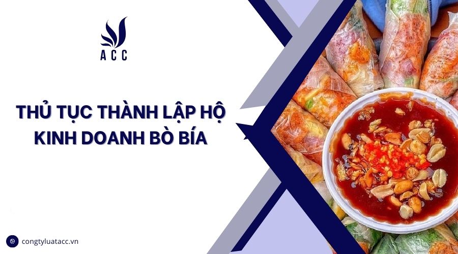 Thủ tục thành lập hộ kinh doanh bò bía