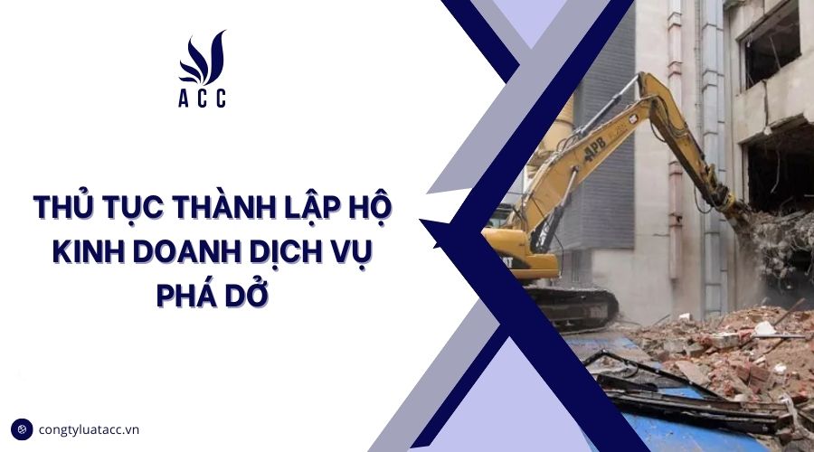Thủ tục thành lập hộ kinh doanh dịch vụ phá dở