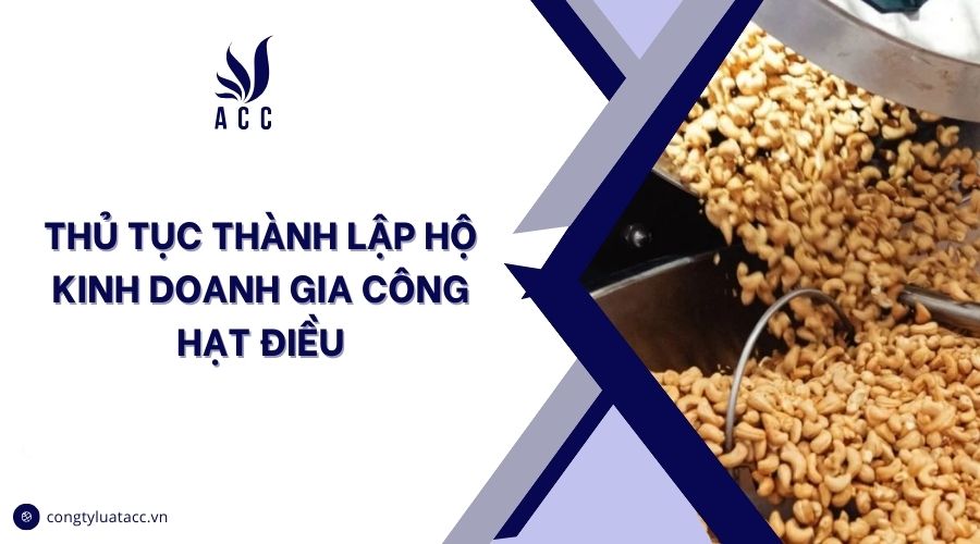 Thủ tục thành lập hộ kinh doanh gia công hạt điều