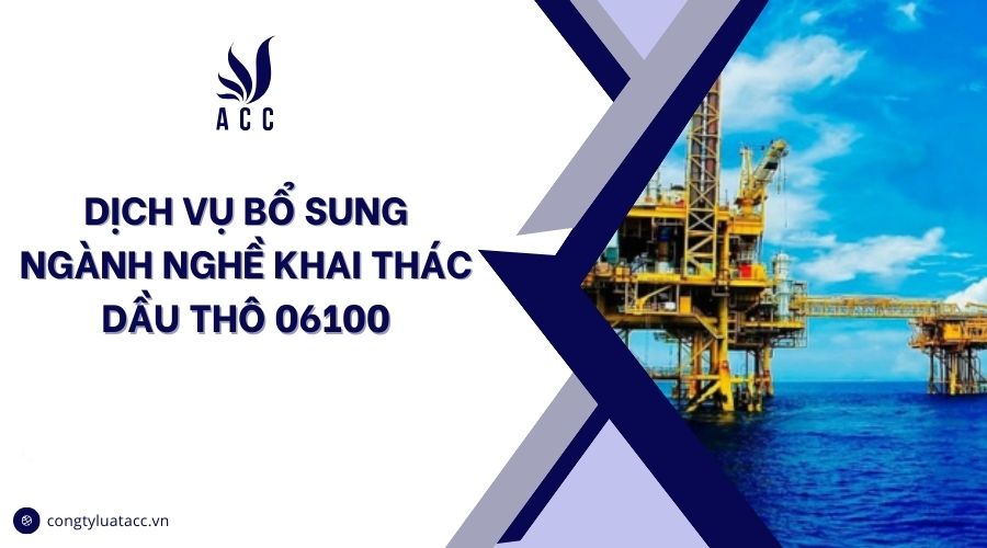 Dịch vụ bổ sung ngành nghề khai thác dầu thô 06100