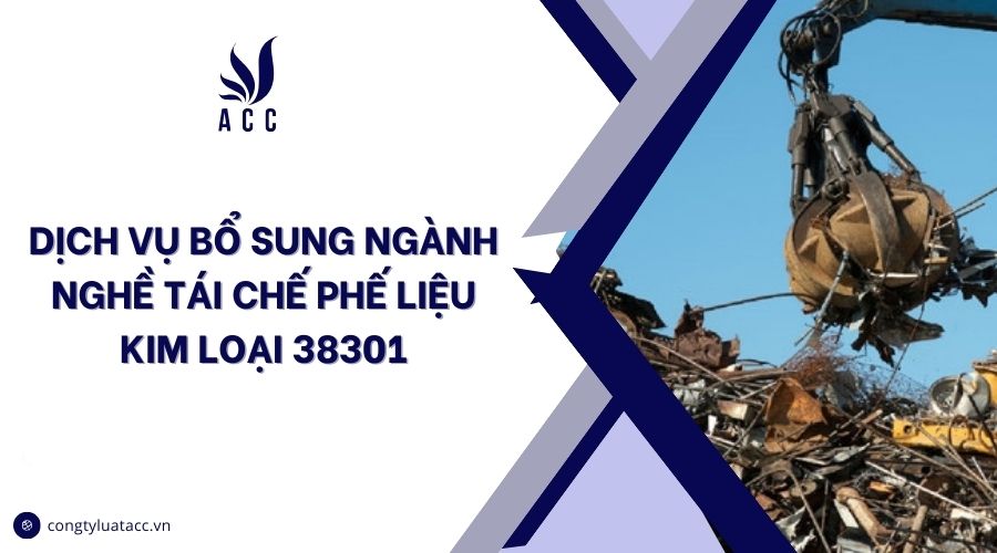 Dịch vụ bổ sung ngành nghề tái chế phế liệu kim loại 38301