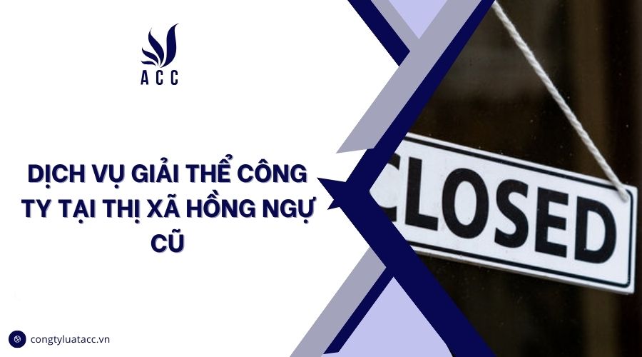 Dịch vụ giải thể công ty tại thị xã Hồng Ngự cũ