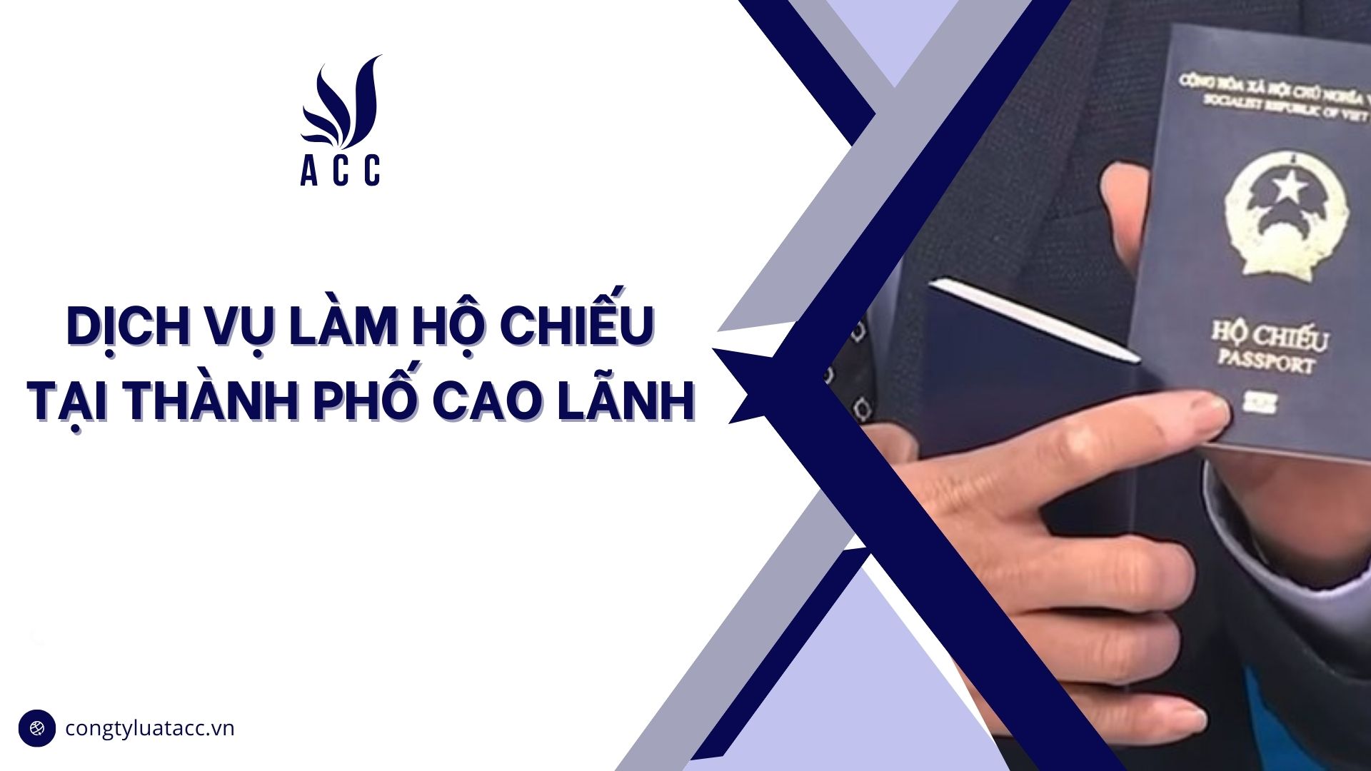 Dịch vụ làm hộ chiếu tại thành phố Cao Lãnh cũ