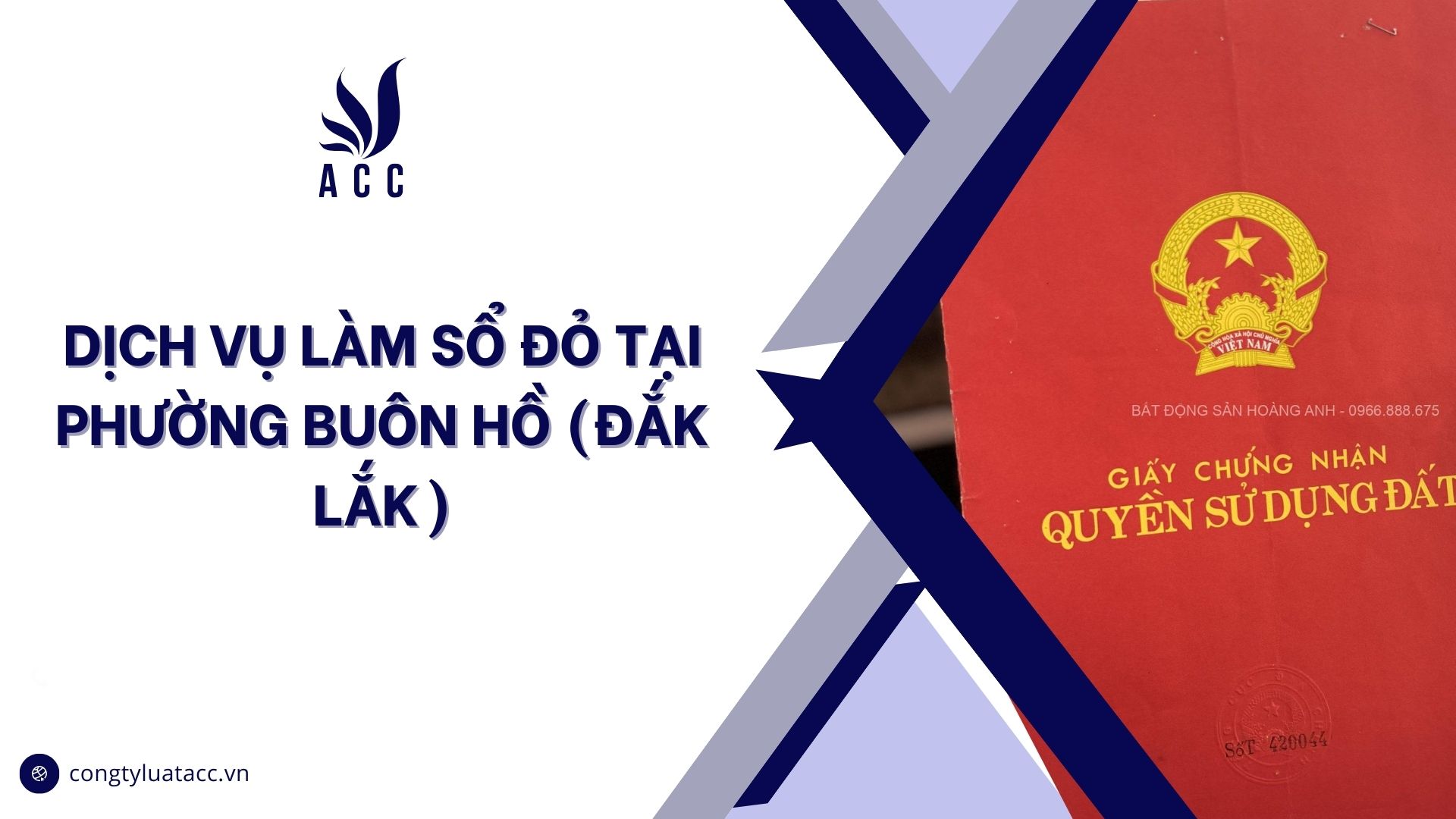 Dịch vụ làm sổ đỏ tại Phường Buôn Hồ (Đắk Lắk)
