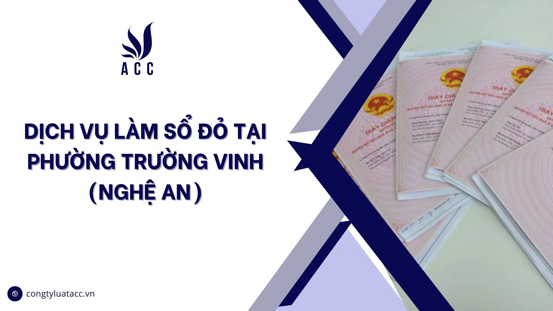 Dịch vụ làm sổ đỏ tại Phường Trường Vinh (Nghệ An)