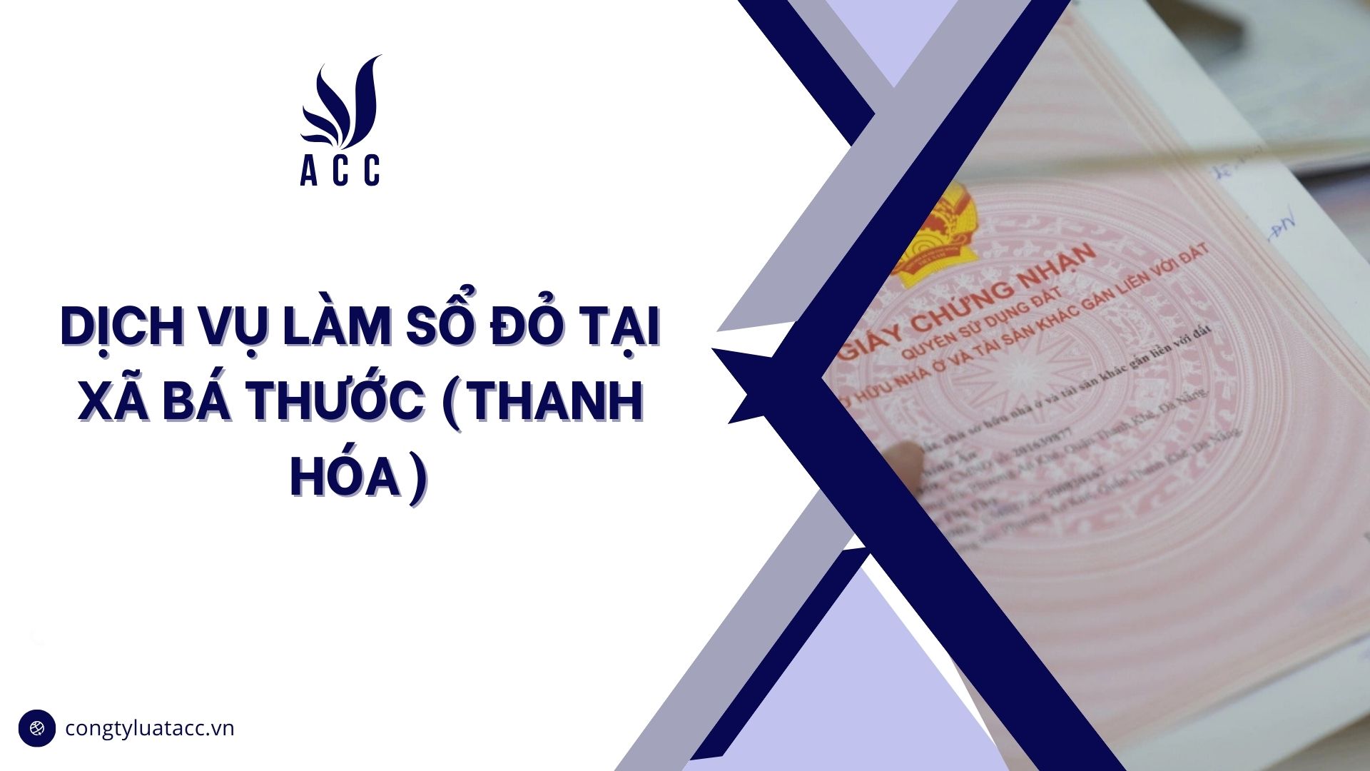 Dịch vụ làm sổ đỏ tại Xã Bá Thước (Thanh Hóa)