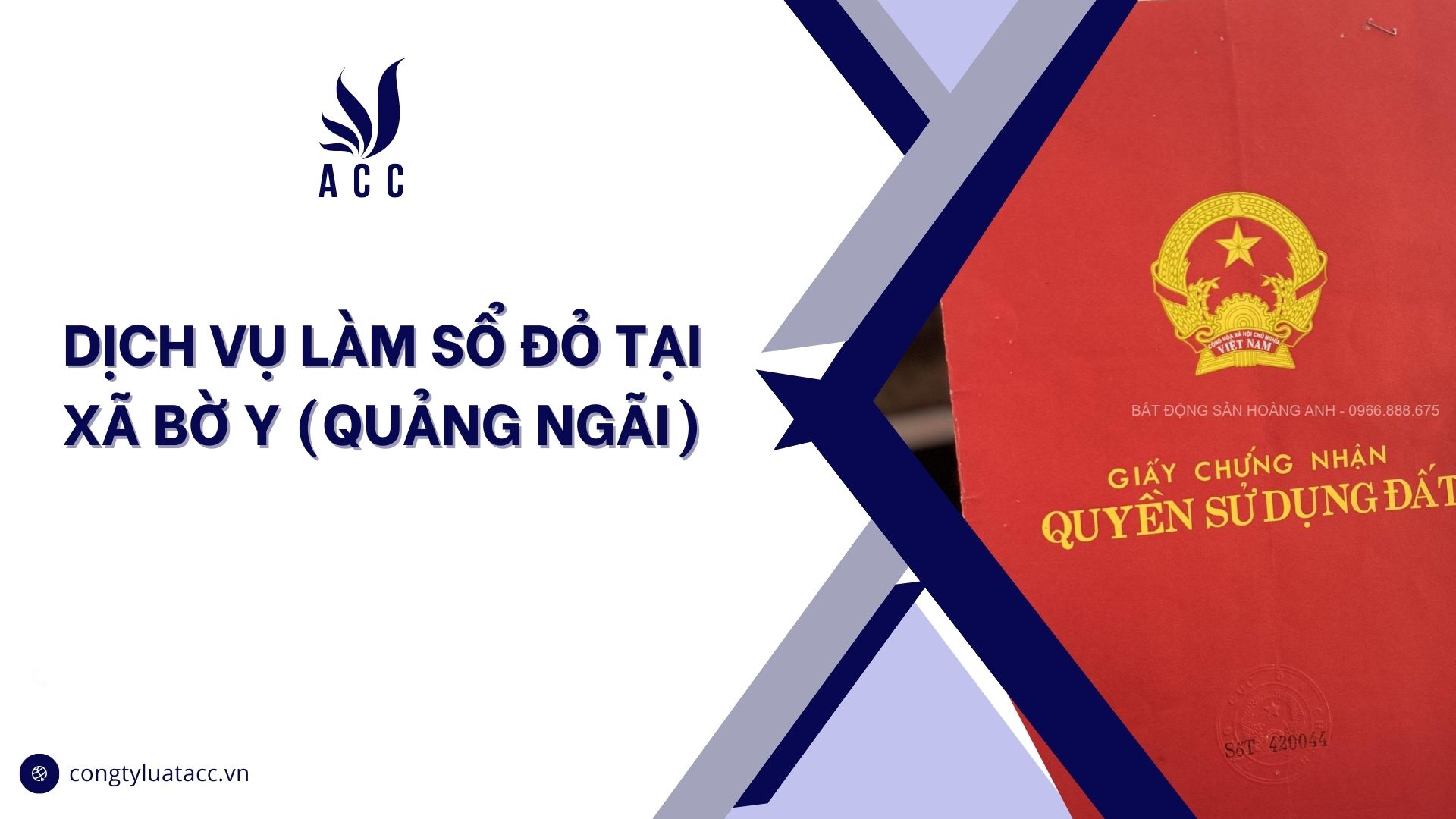 Dịch vụ làm sổ đỏ tại Xã Bờ Y (Quảng Ngãi)
