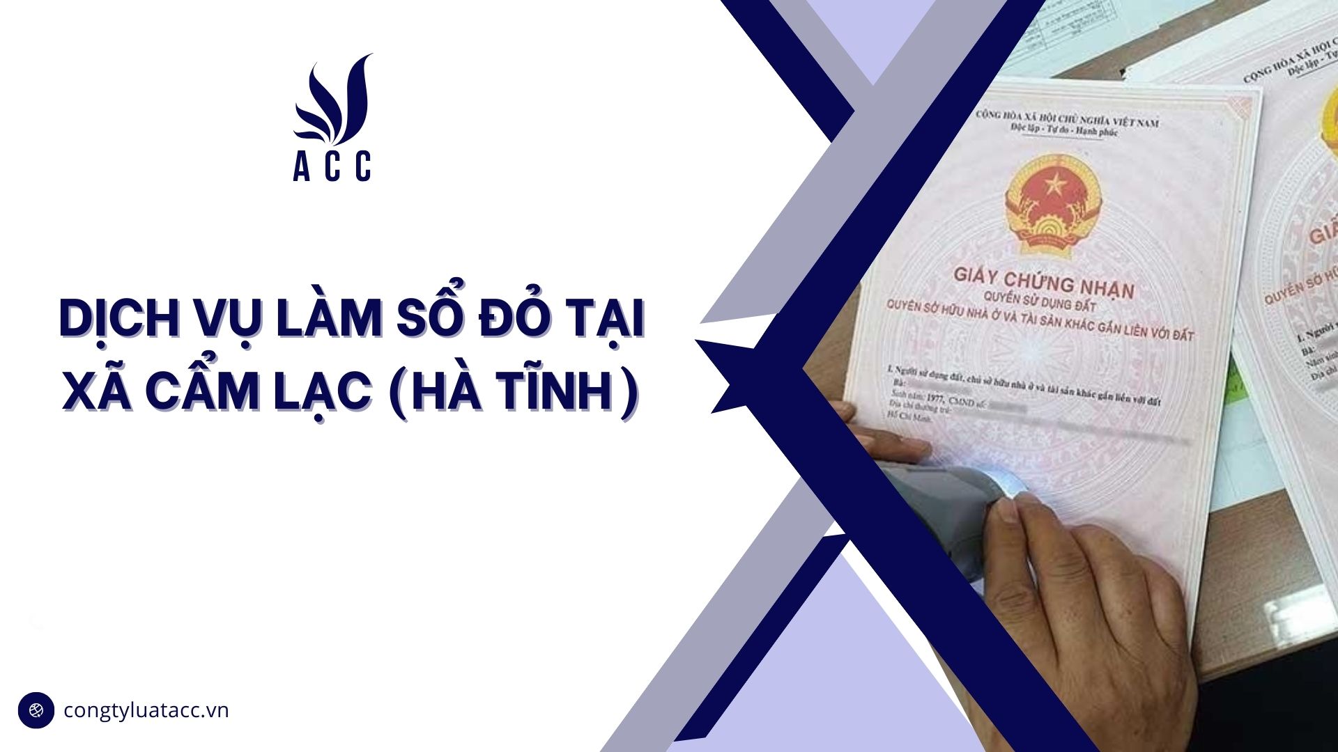 Dịch vụ làm sổ đỏ tại Xã Cẩm Lạc (Hà Tĩnh)