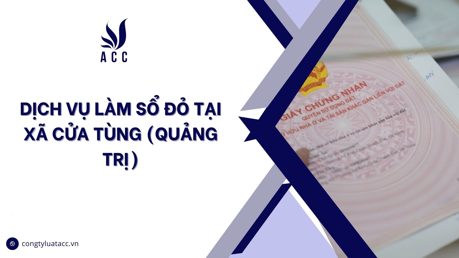 Dịch vụ làm sổ đỏ tại Xã Cửa Tùng (Quảng Trị)