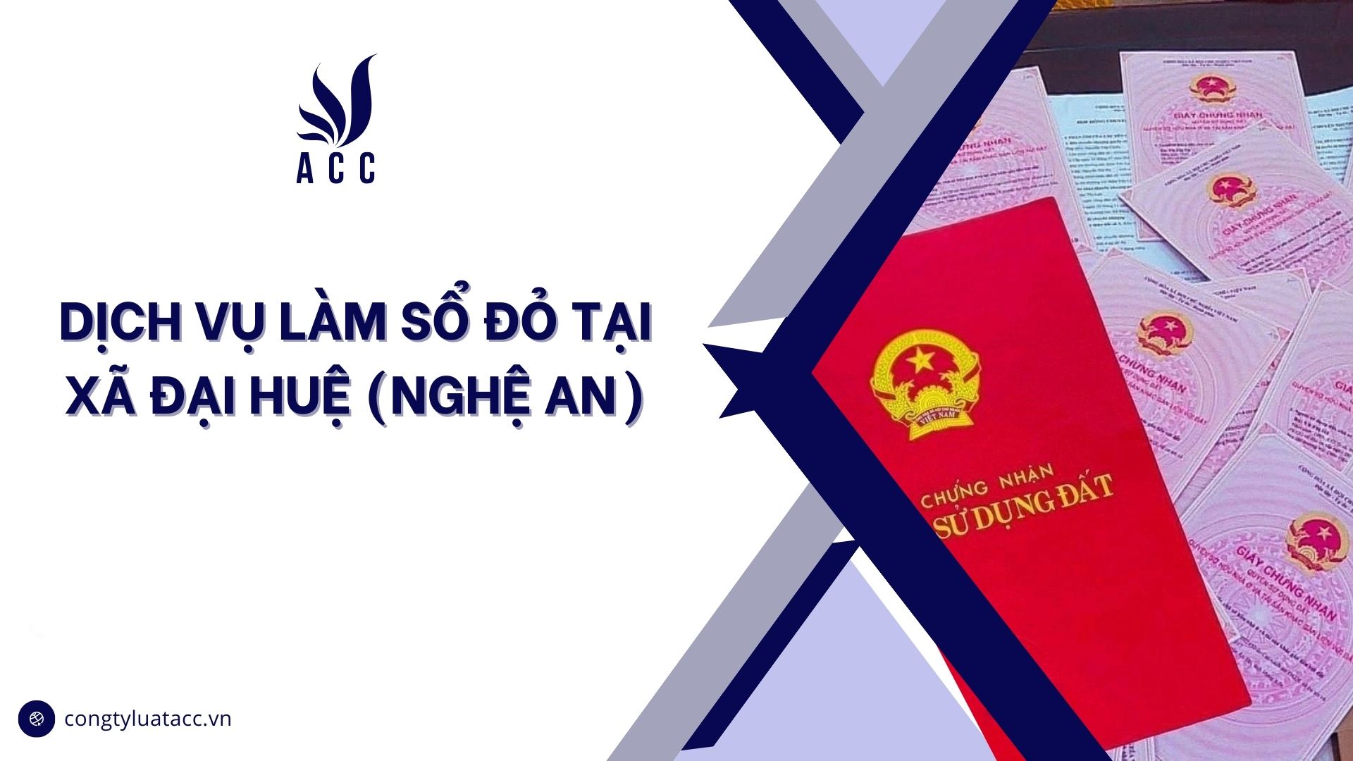 Dịch vụ làm sổ đỏ tại Xã Đại Huệ (Nghệ An)