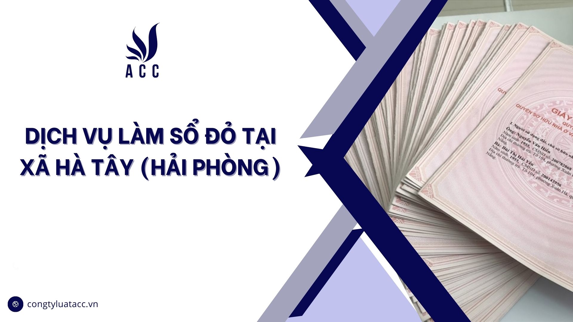Dịch vụ làm sổ đỏ tại Xã Hà Tây (Hải Phòng)
