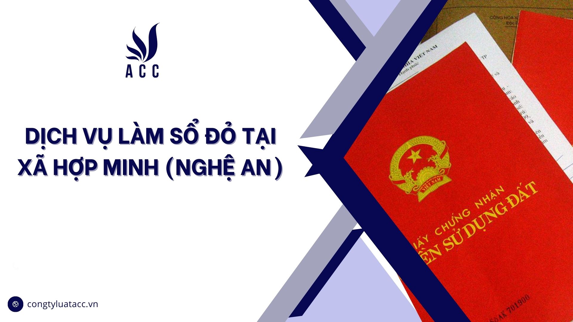 Dịch vụ làm sổ đỏ tại Xã Hợp Minh (Nghệ An)