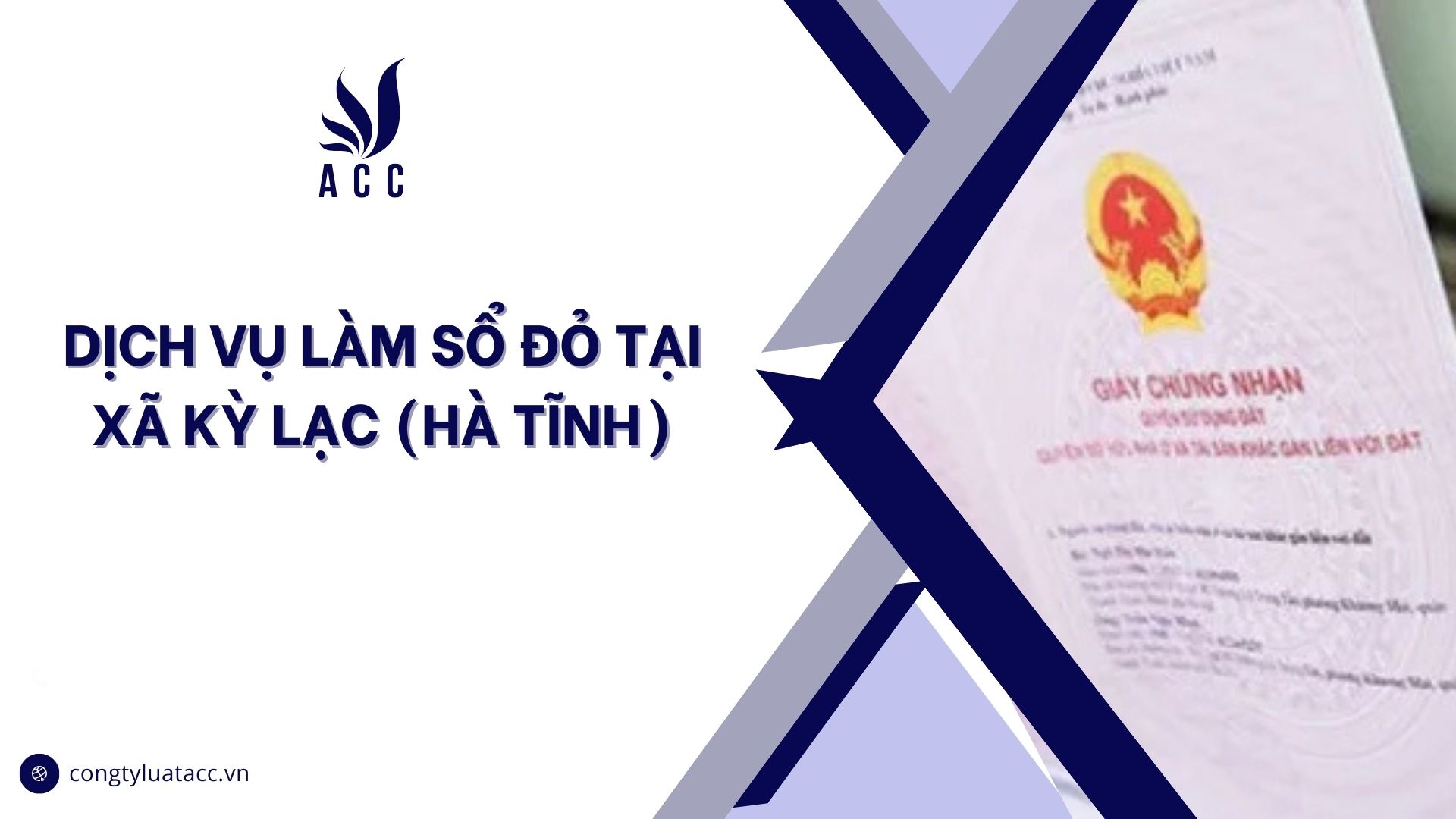 Dịch vụ làm sổ đỏ tại Xã Kỳ Lạc (Hà Tĩnh)