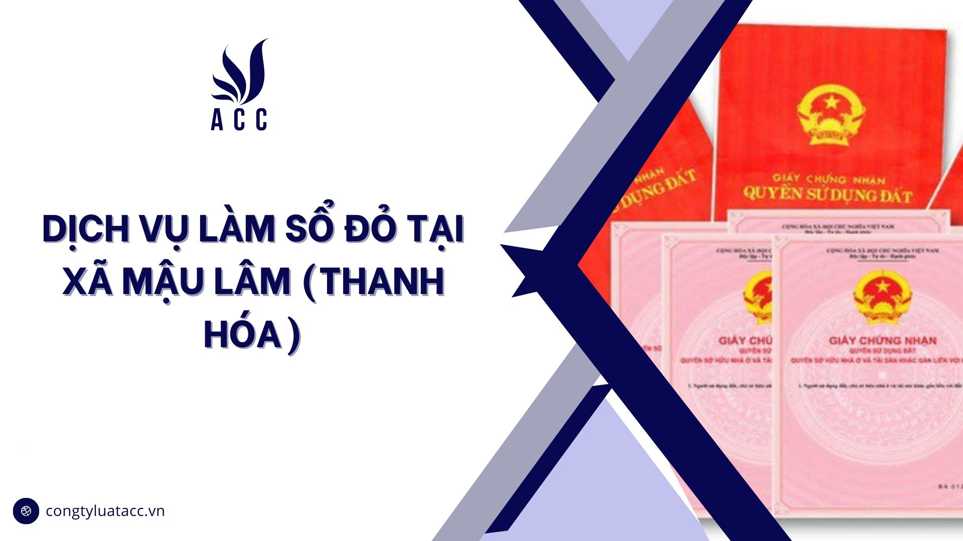 Dịch vụ làm sổ đỏ tại Xã Mậu Lâm (Thanh Hóa)