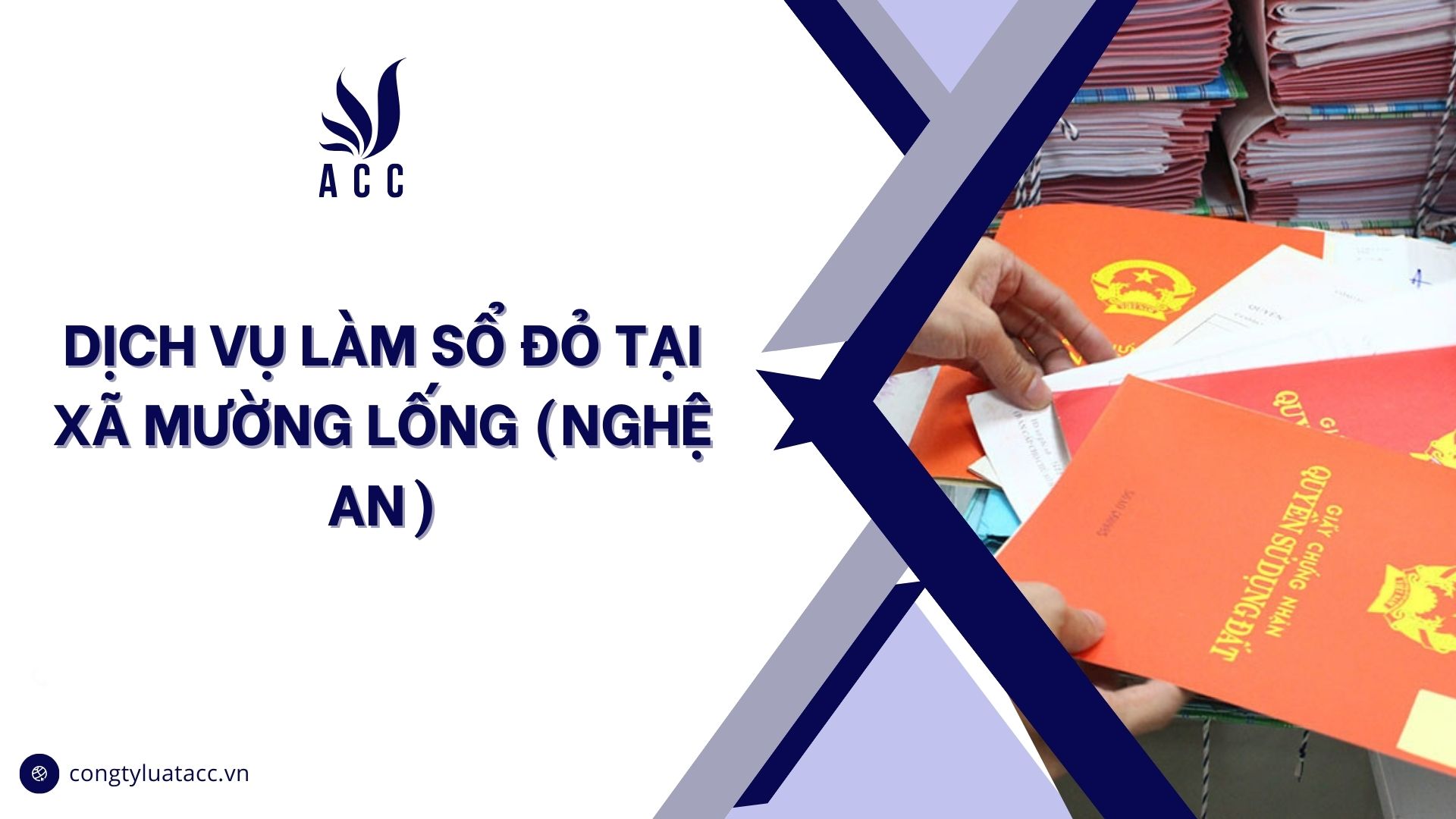 Dịch vụ làm sổ đỏ tại Xã Mường Lống (Nghệ An)