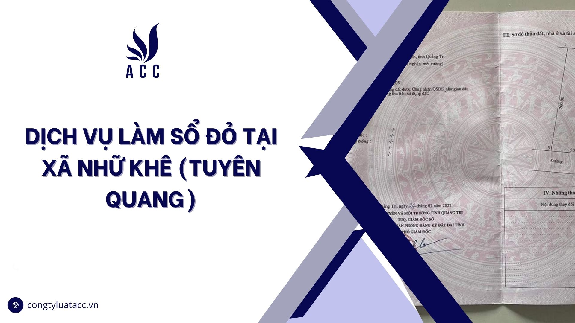 Dịch vụ làm sổ đỏ tại Xã Nhữ Khê (Tuyên Quang)