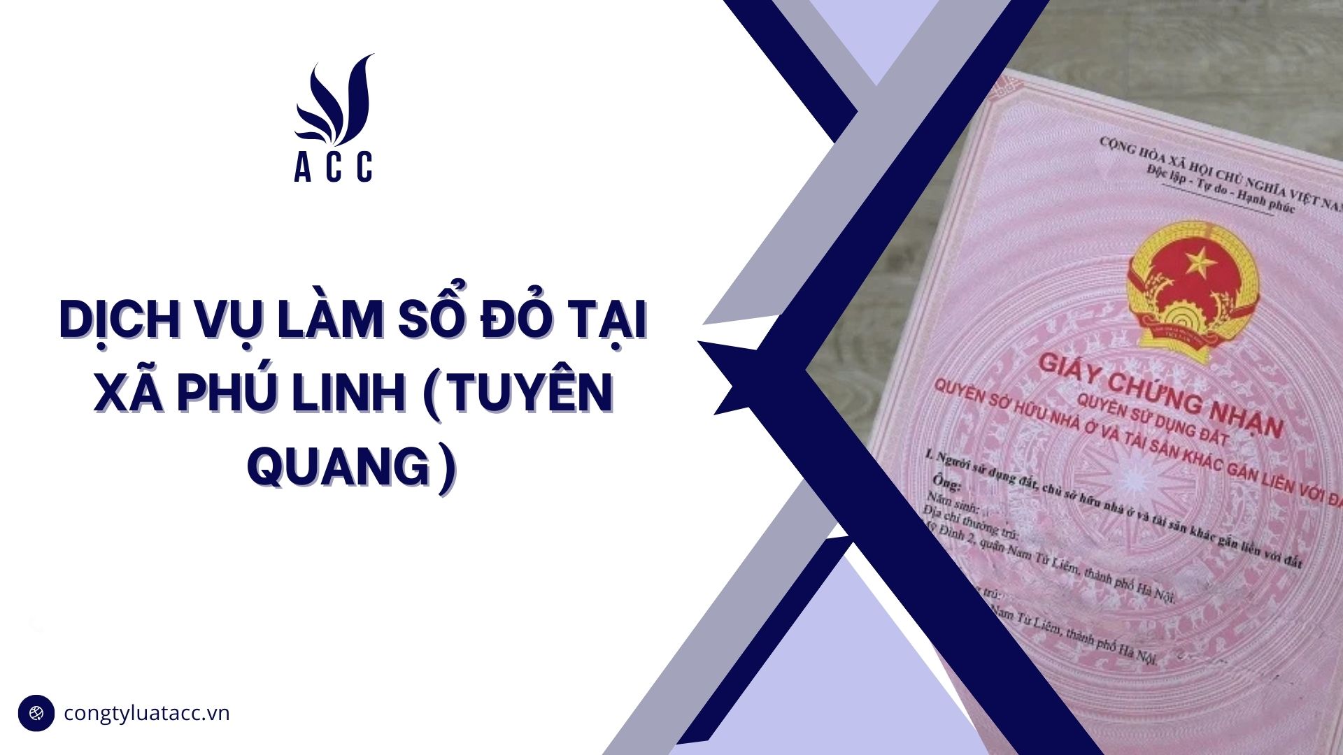 Dịch vụ làm sổ đỏ tại Xã Phú Linh (Tuyên Quang)